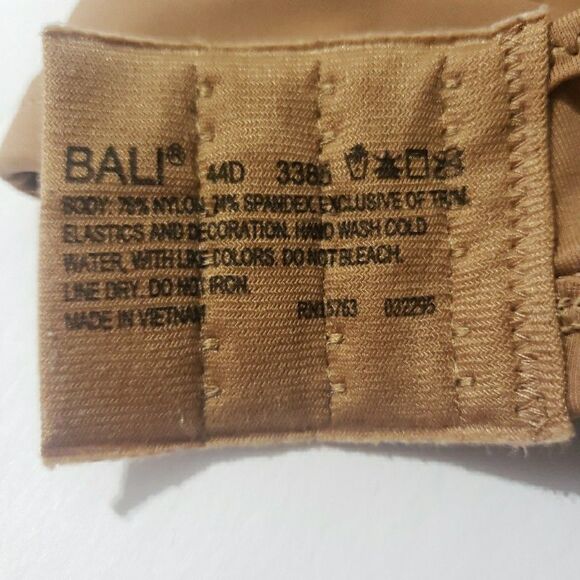 Bali Minimizer Bra 3386 One Smooth U Minimizer 44D - Picture 6 of 6